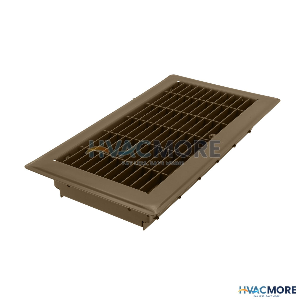 6 in. x 12 in. Floor Register, Brown - MFFR612B