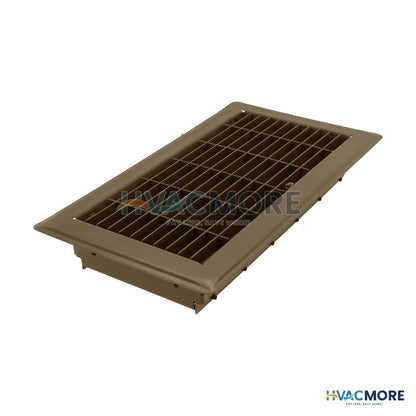 6 in. x 12 in. Floor Register, Brown - MFFR612B