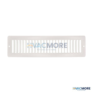 12 in. x 2 in. Toe Space Grille, White - MFTSG122W