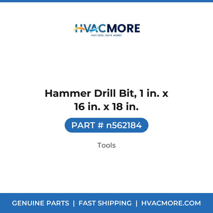 Hammer Drill Bit, 1 in. x 16 in. x 18 in. - n562184