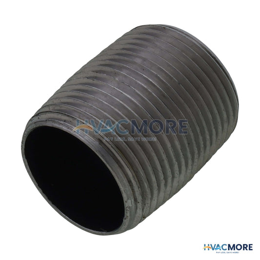 Everflow 1 in. x Close Black Steel Nipple - NPBL1000