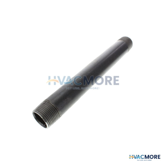 Everflow 1 in. x 10 in. Black Steel Nipple - NPBL1010