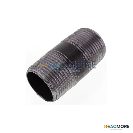 Everflow 1 in. x 2-1/2 in. Black Steel Nipple - NPBL1025