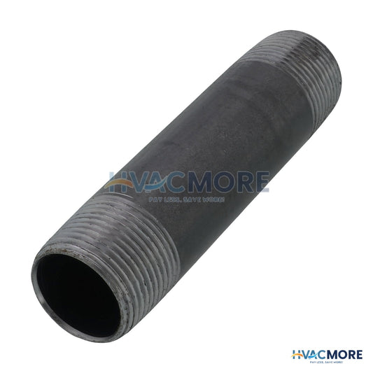 Everflow 1 in. x 5 in. Black Steel Nipple - NPBL1050