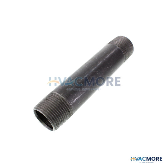 Everflow 1 in. x 6 in. Black Steel Nipple - NPBL1060
