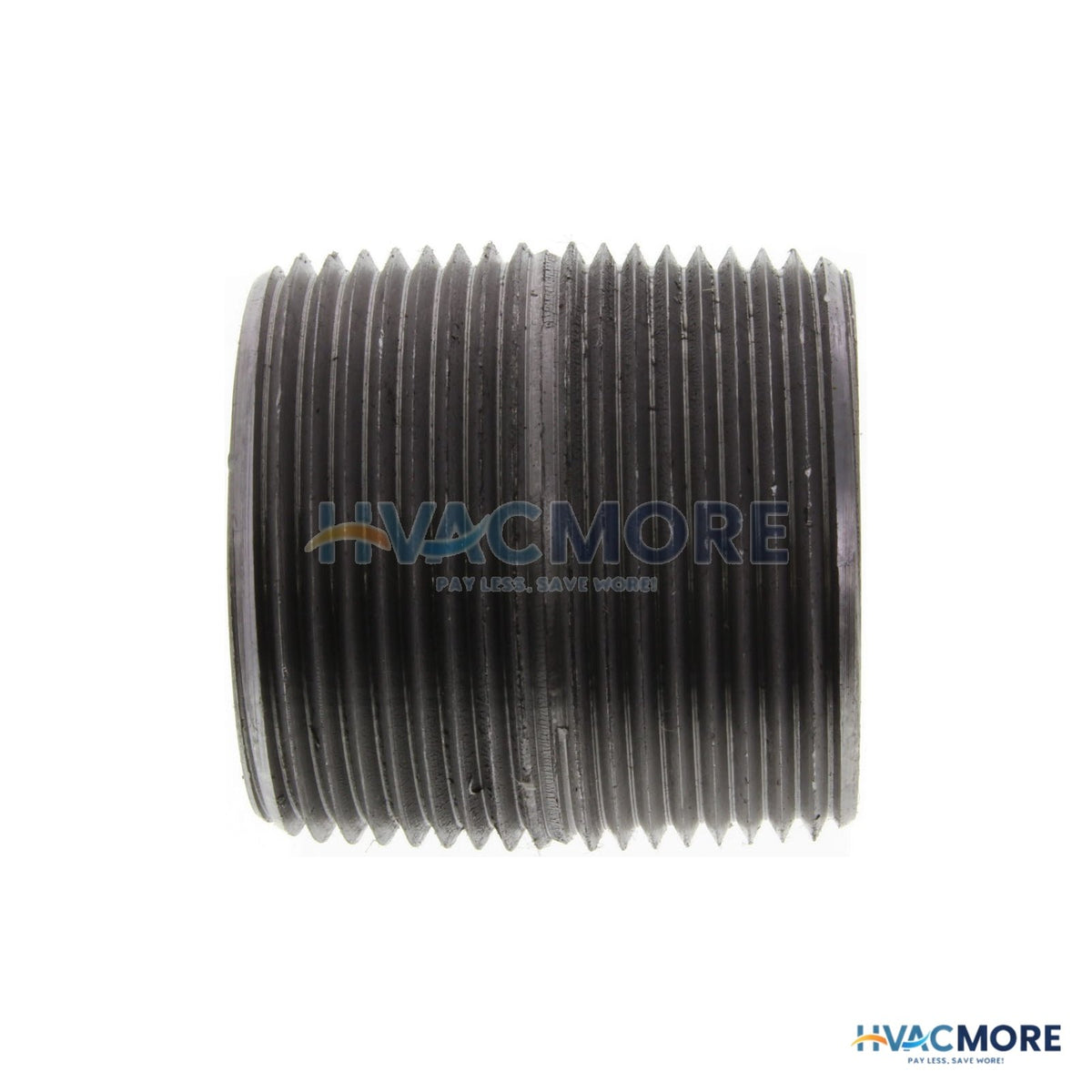 Everflow 1-1/4 in. x Close Black Steel Nipple - NPBL1100