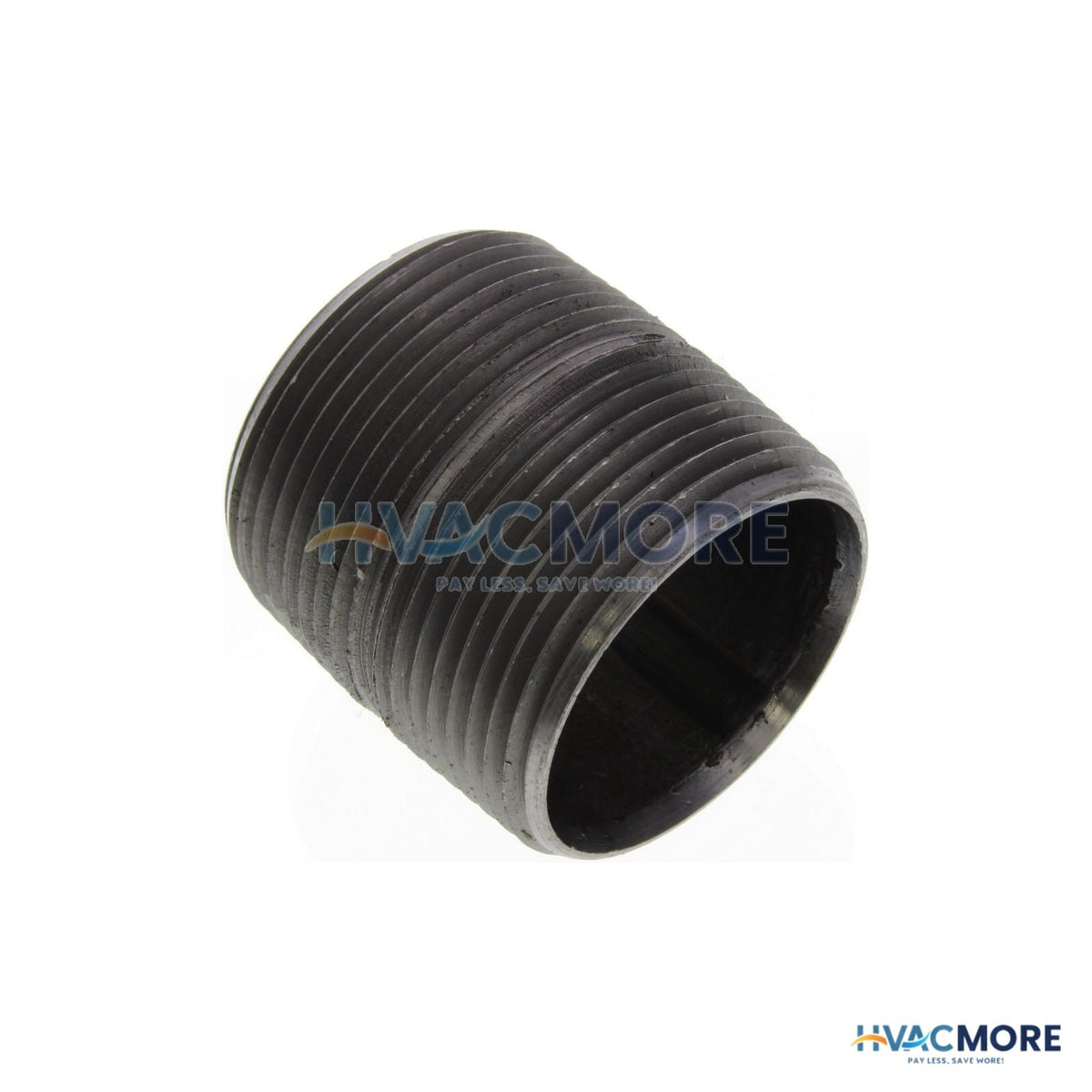 Everflow 1-1/4 in. x Close Black Steel Nipple - NPBL1100
