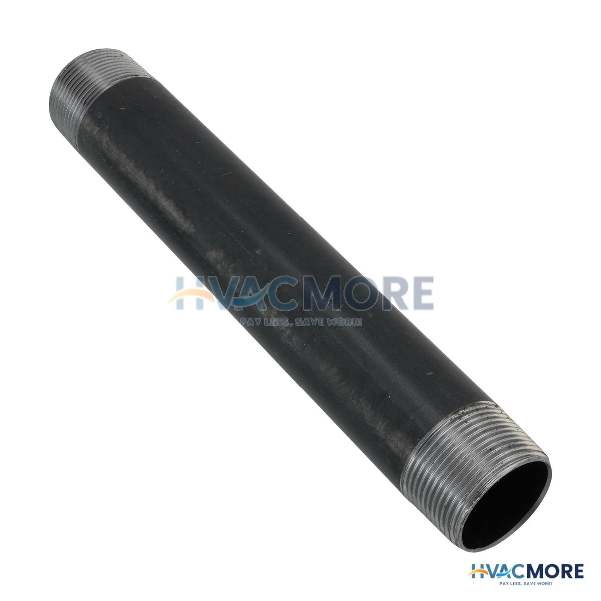 Everflow 1-1/4 in. x 10 in. Black Steel Nipple - NPBL1110