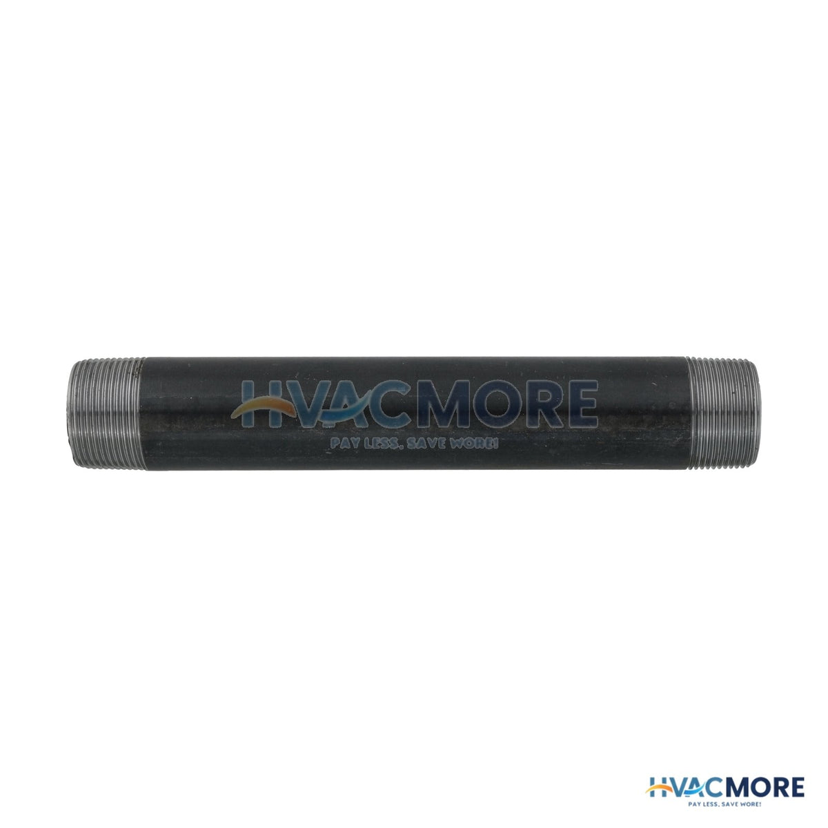 Everflow 1-1/4 in. x 10 in. Black Steel Nipple - NPBL1110