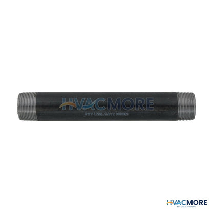 Everflow 1-1/4 in. x 10 in. Black Steel Nipple - NPBL1110