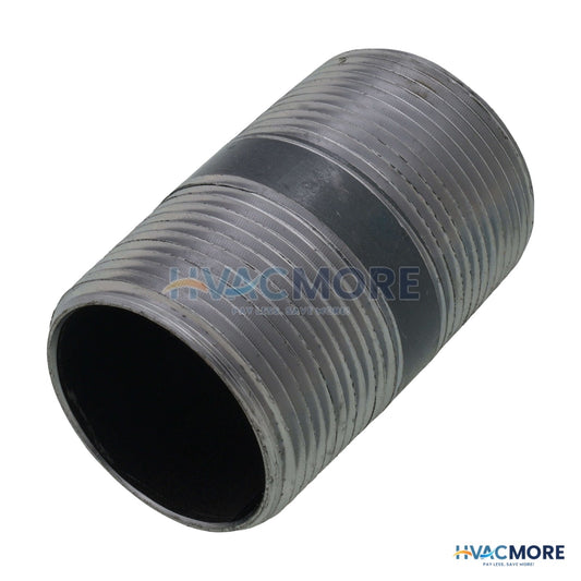 Everflow 1-1/4 in. x 2-1/2 in. Black Steel Nipple - NPBL1125