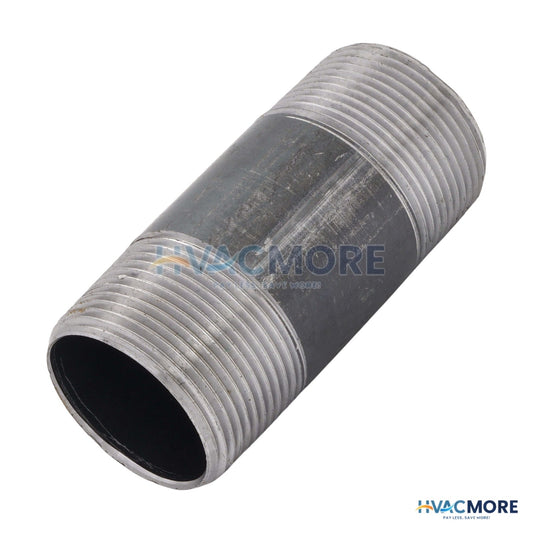 Everflow 1-1/4 in. x 3-1/2 in. Black Steel Nipple - NPBL1135