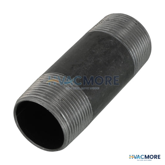 Everflow 1-1/4 in. x 4 in. Black Steel Nipple - NPBL1140