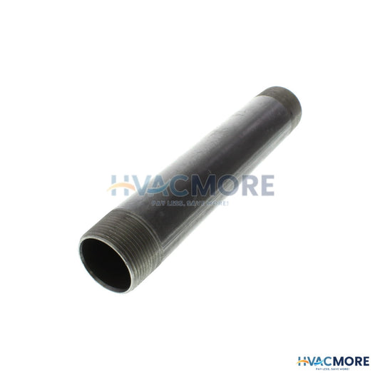 Everflow 1-1/4 in. x 9 in. Black Steel Nipple - NPBL1190