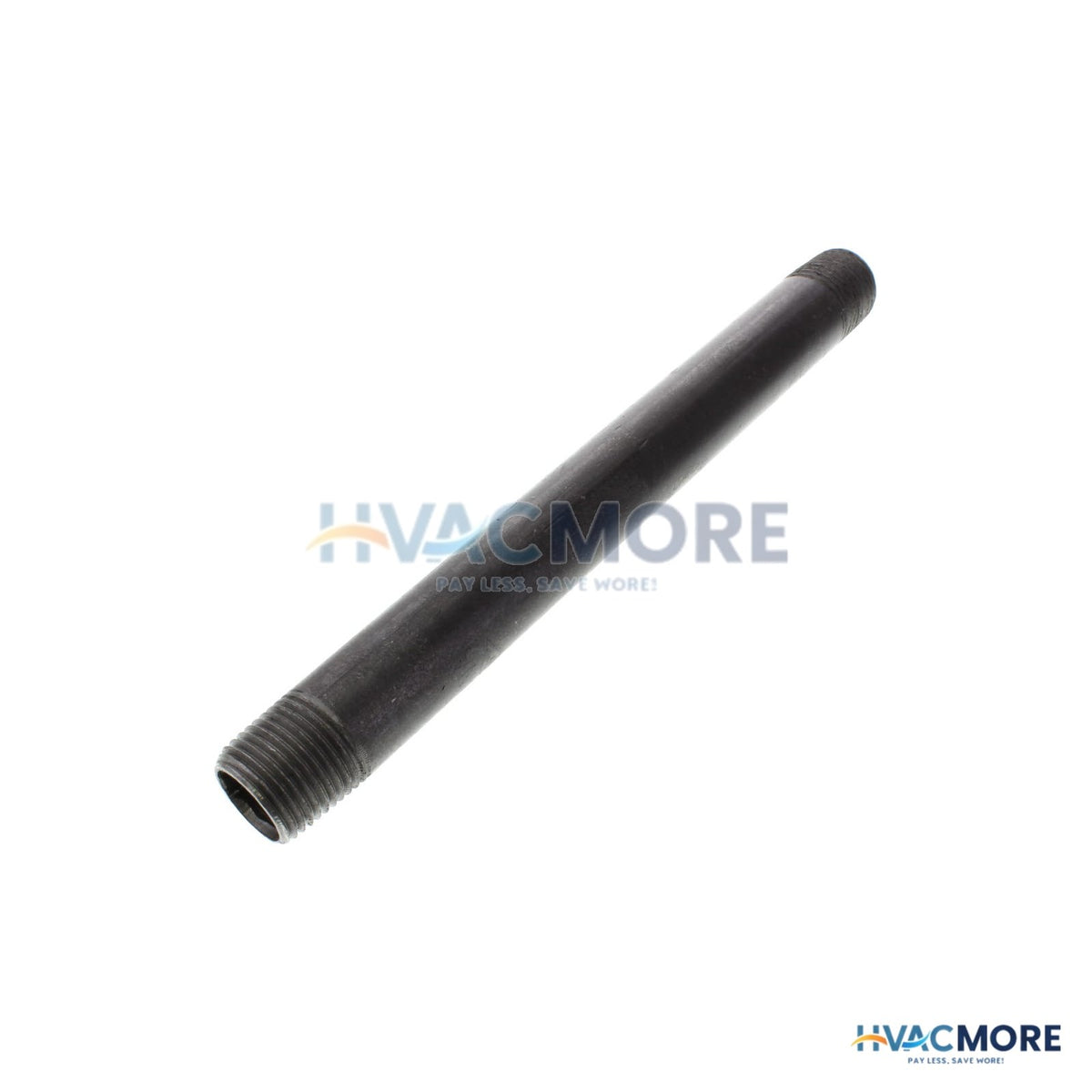 Everflow 1/2 in. x 8 in. Black Steel Nipple - NPBL1280