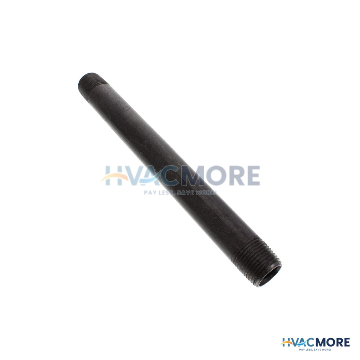 Everflow 1/2 in. x 8 in. Black Steel Nipple - NPBL1280