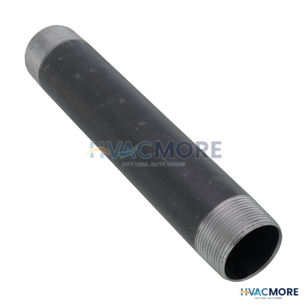 Everflow 1-1/2 in. x 10 in. Black Steel Nipple - NPBL1510