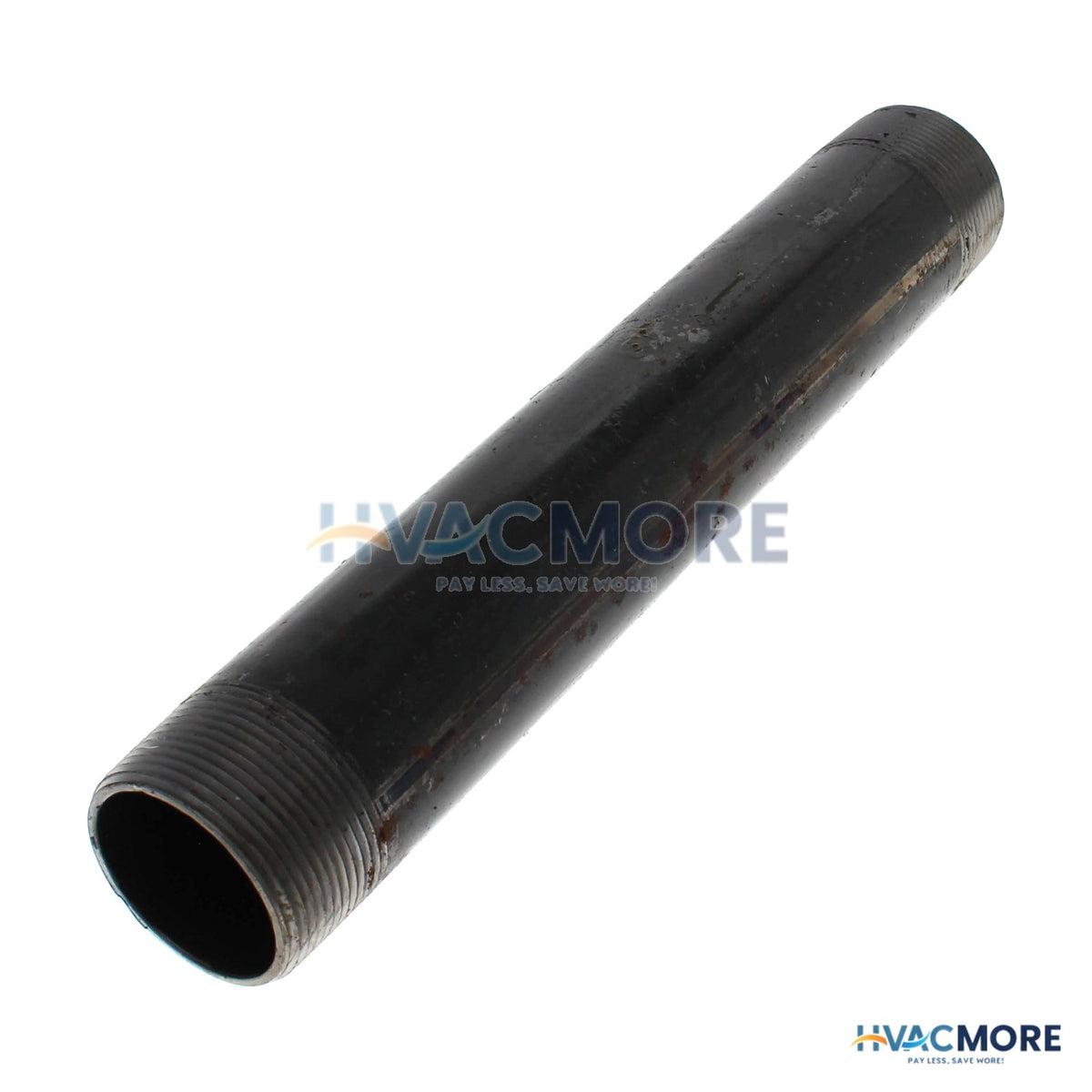 Everflow 1-1/2 in. x 11 in. Black Steel Nipple - NPBL1511