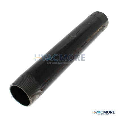 Everflow 1-1/2 in. x 11 in. Black Steel Nipple - NPBL1511