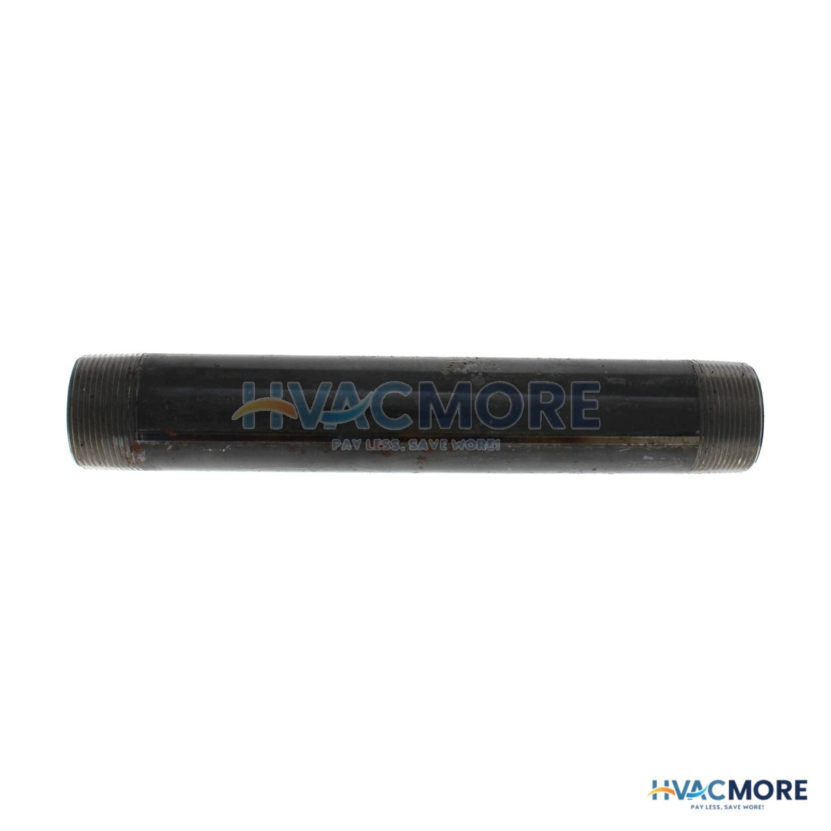 Everflow 1-1/2 in. x 11 in. Black Steel Nipple - NPBL1511