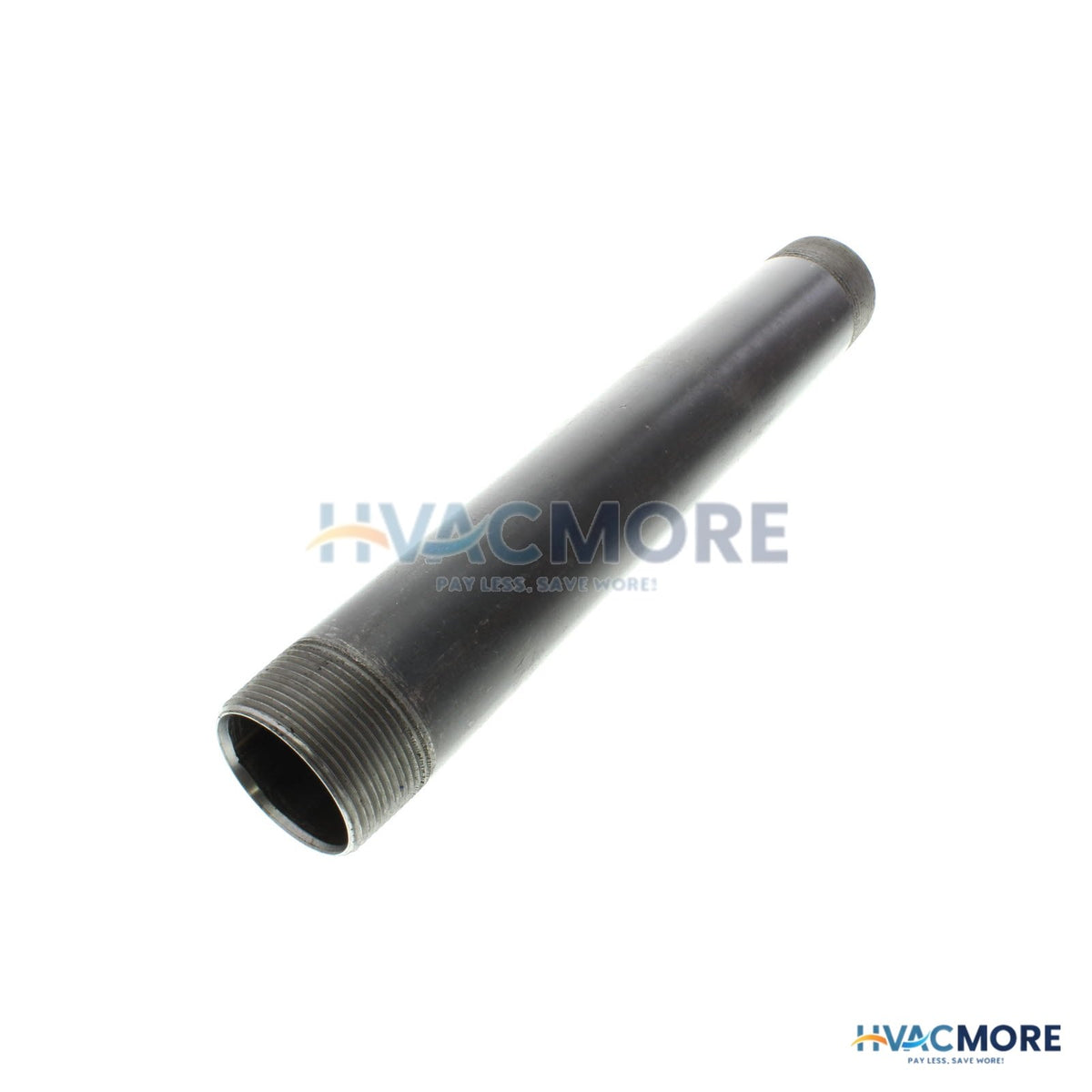 Everflow 1-1/2 in. x 12 in. Black Steel Nipple - NPBL1512