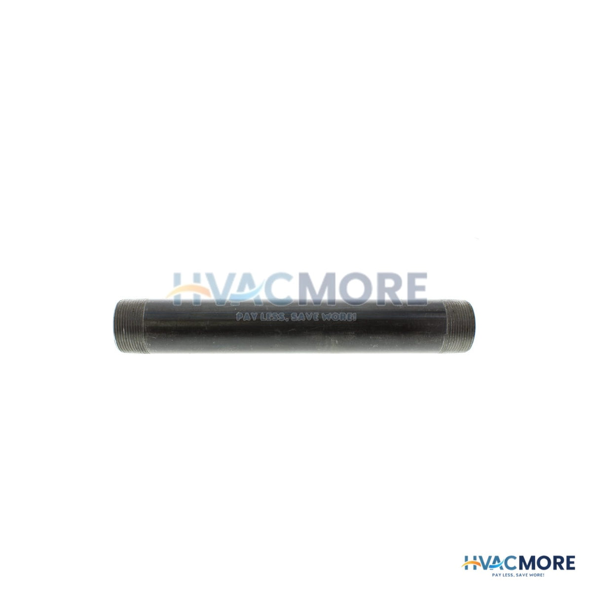 Everflow 1-1/2 in. x 12 in. Black Steel Nipple - NPBL1512