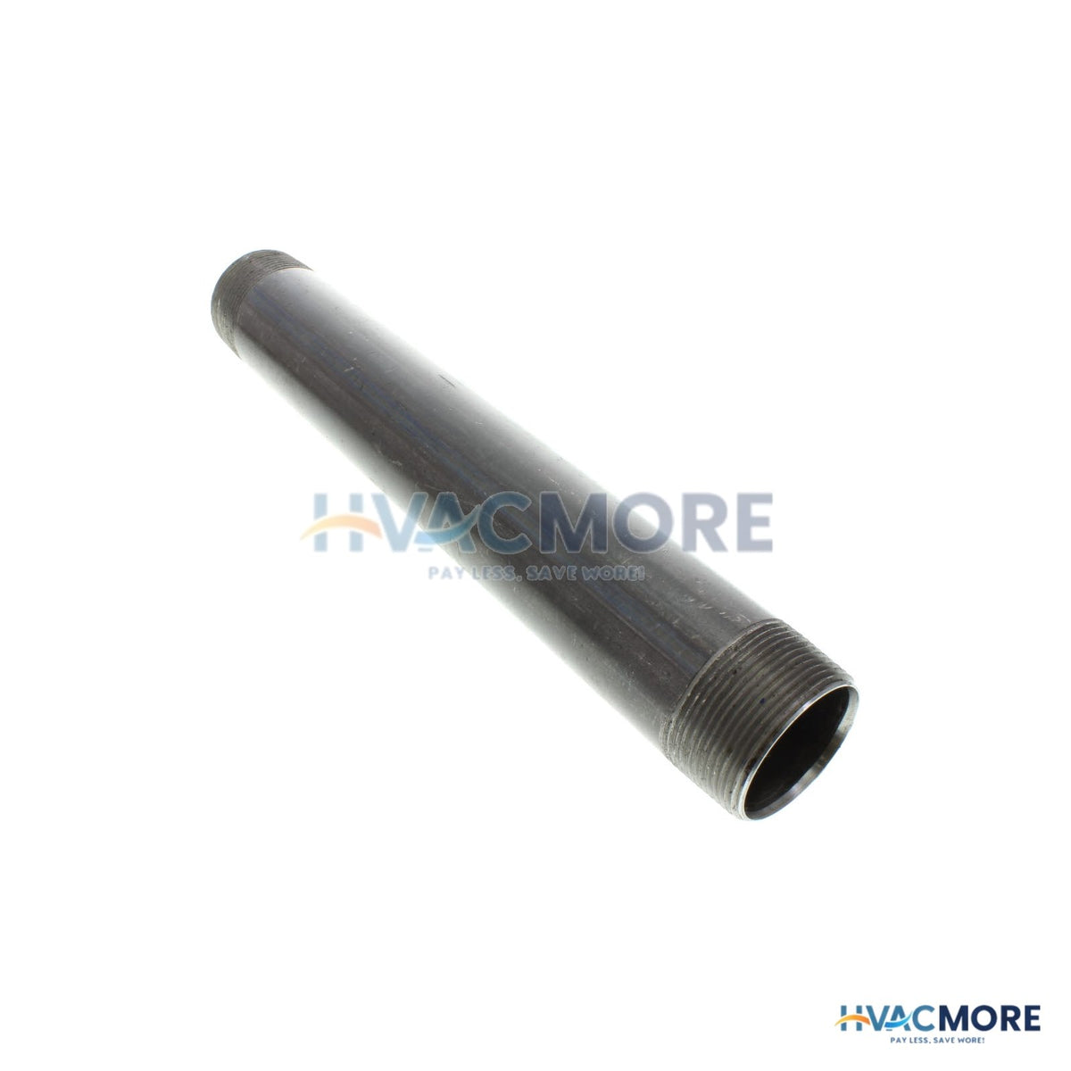 Everflow 1-1/2 in. x 12 in. Black Steel Nipple - NPBL1512