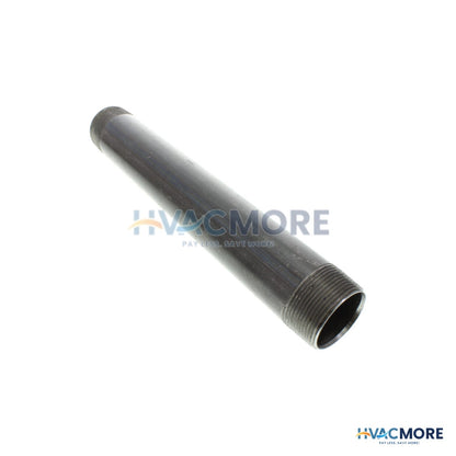 Everflow 1-1/2 in. x 12 in. Black Steel Nipple - NPBL1512