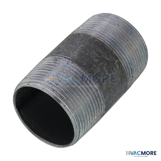 Everflow 1-1/2 in. x 3 in. Black Steel Nipple - NPBL1530