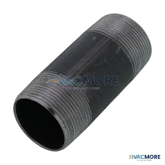 Everflow 1-1/2 in. x 4 in. Black Steel Nipple - NPBL1540