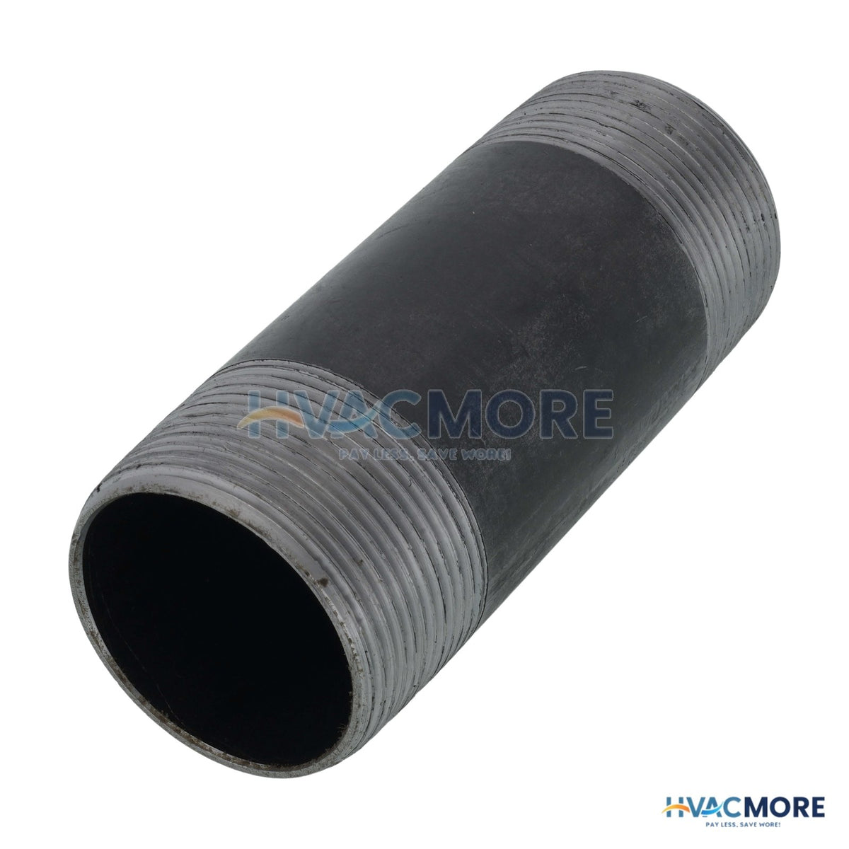 Everflow 1-1/2 in. x 4-1/2 in. Black Steel Nipple - NPBL1545