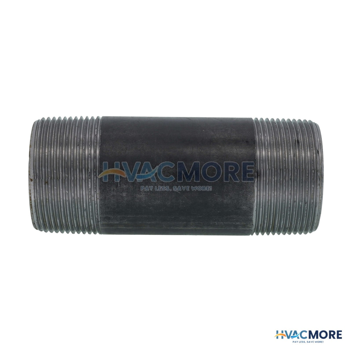 Everflow 1-1/2 in. x 4-1/2 in. Black Steel Nipple - NPBL1545