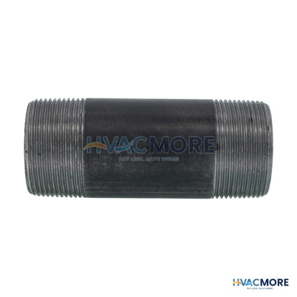 Everflow 1-1/2 in. x 4-1/2 in. Black Steel Nipple - NPBL1545