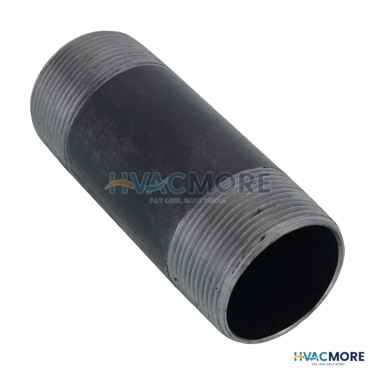 Everflow 1-1/2 in. x 4-1/2 in. Black Steel Nipple - NPBL1545