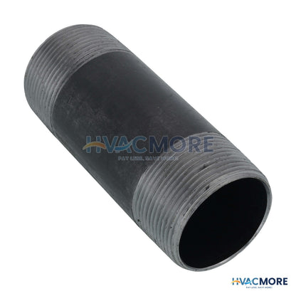 Everflow 1-1/2 in. x 4-1/2 in. Black Steel Nipple - NPBL1545