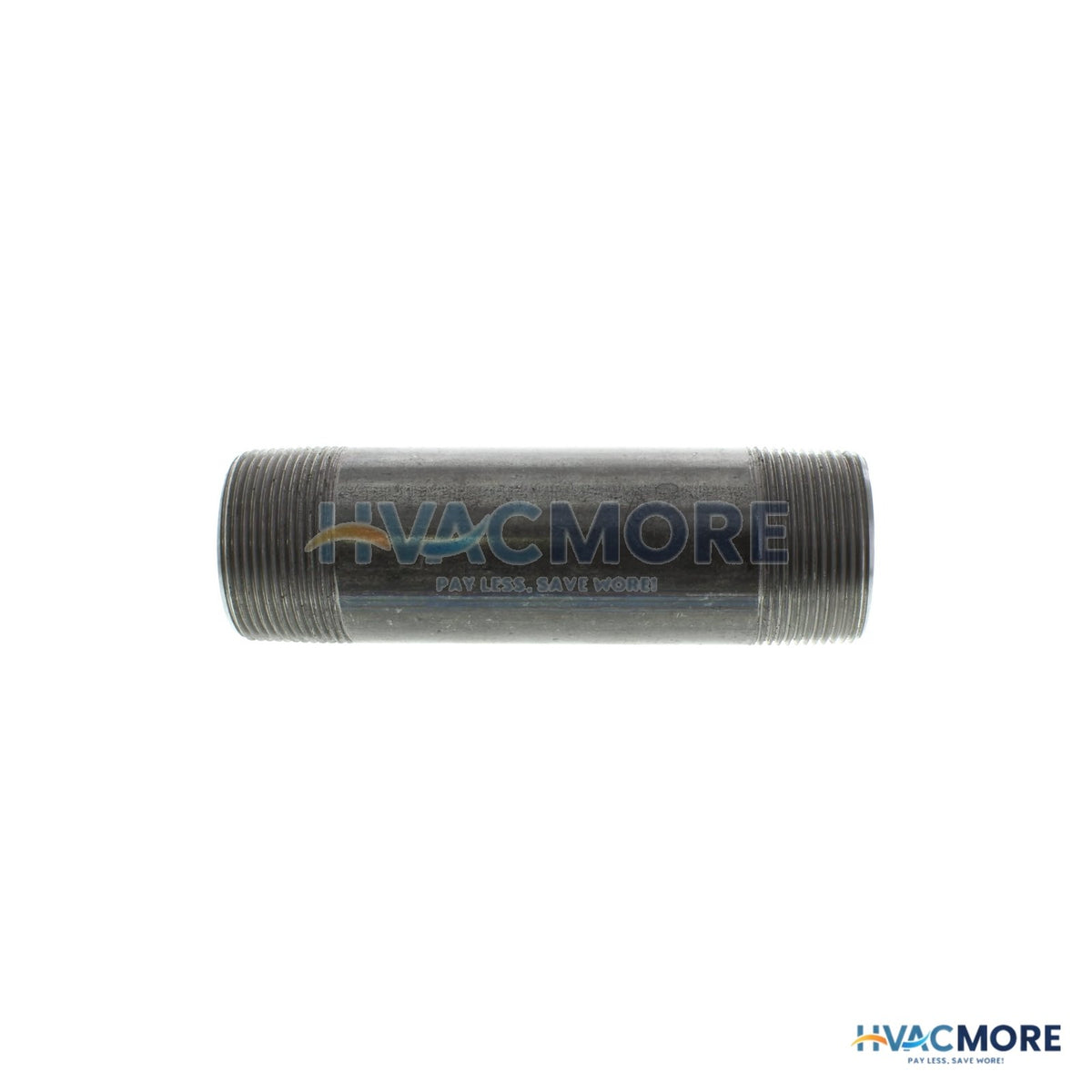 Everflow 1-1/2 in. x 6 in. Black Steel Nipple - NPBL1560