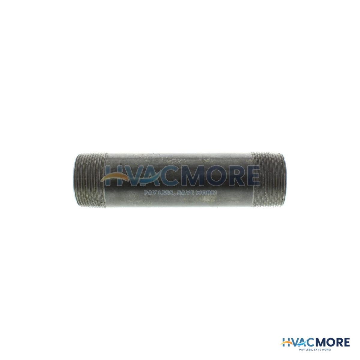 Everflow 1-1/2 in. x 7 in. Black Steel Nipple - NPBL1570