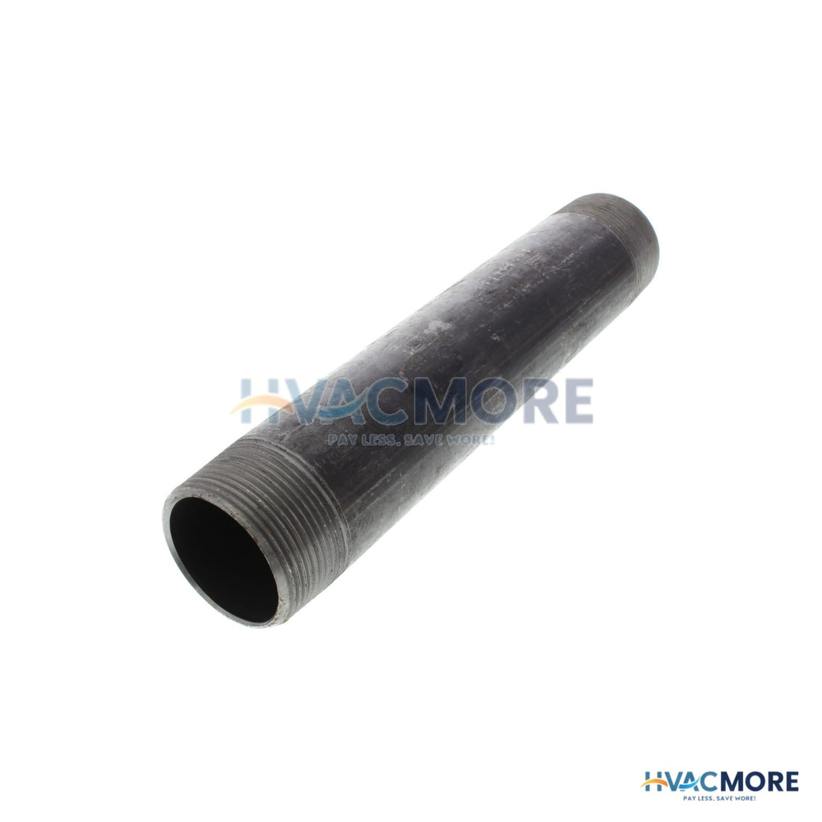Everflow 1-1/2 in. x 9 in. Black Steel Nipple - NPBL1590