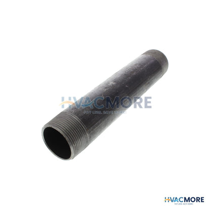 Everflow 1-1/2 in. x 9 in. Black Steel Nipple - NPBL1590