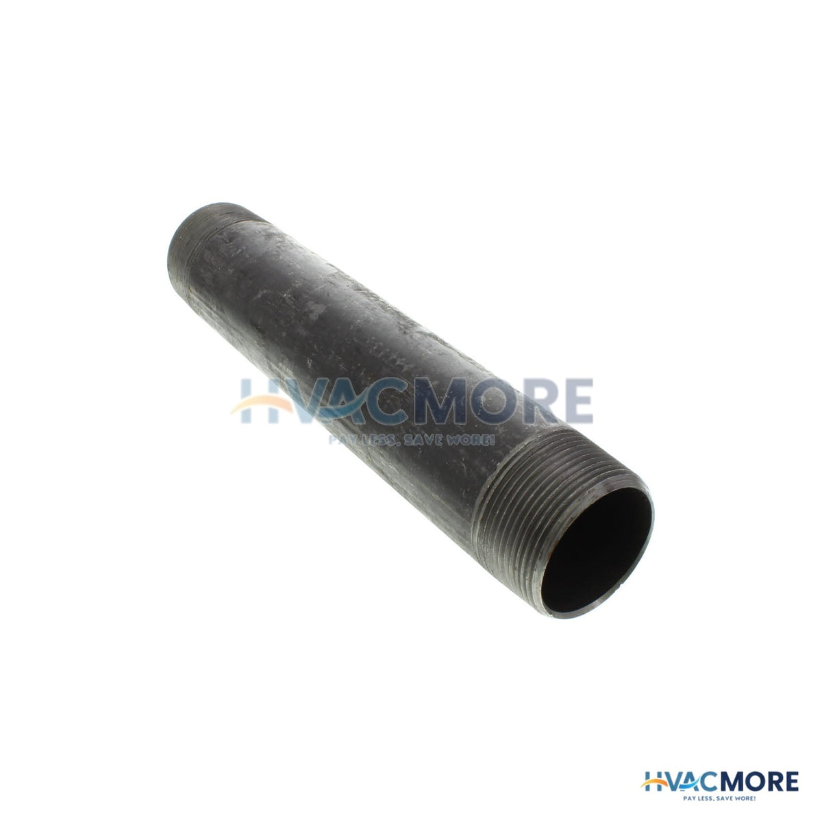 Everflow 1-1/2 in. x 9 in. Black Steel Nipple - NPBL1590