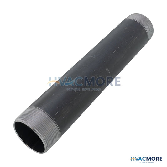 Everflow 2 in. x 12 in. Black Steel Nipple - NPBL2012