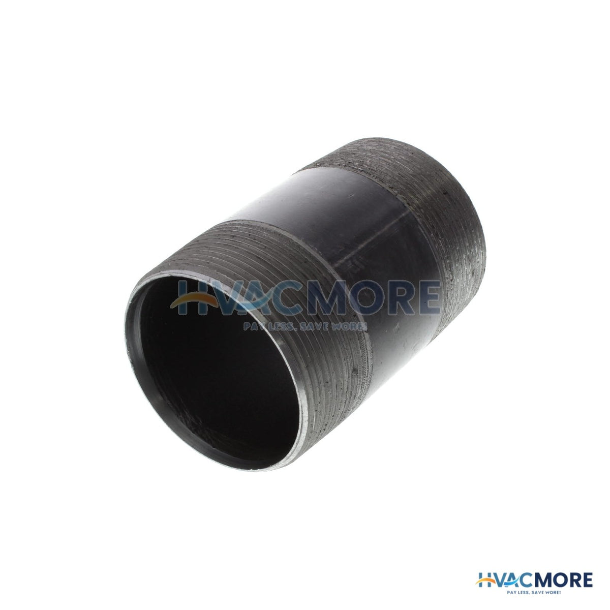 Everflow 2 in. x 3-1/2 in. Black Steel Nipple - NPBL2035