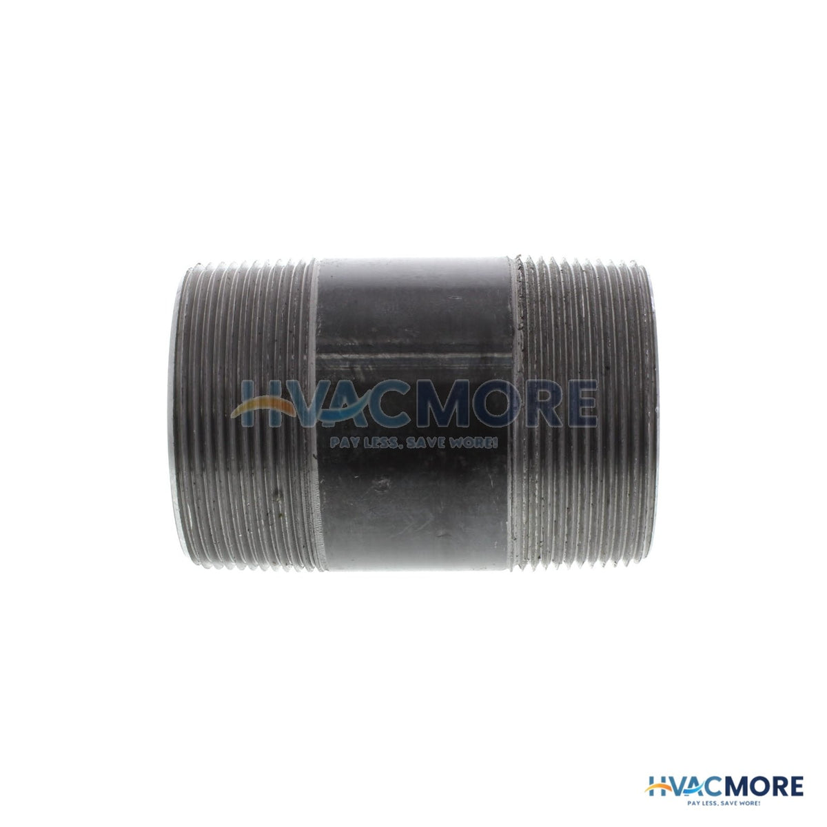 Everflow 2 in. x 3-1/2 in. Black Steel Nipple - NPBL2035