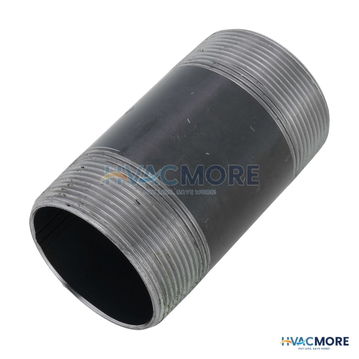 Everflow 2 in. x 4 in. Black Steel Nipple - NPBL2040