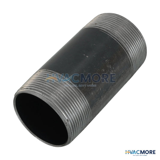 Everflow 2 in. x 4-1/2 in. Black Steel Nipple - NPBL2045