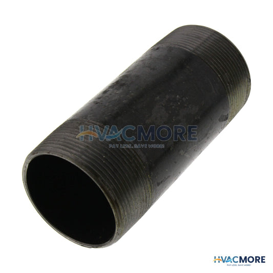 Everflow 2 in. x 5 in. Black Steel Nipple - NPBL2050