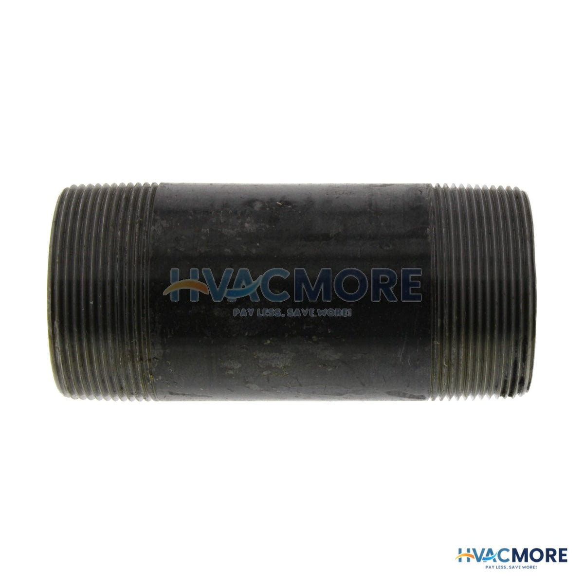 Everflow 2 in. x 5 in. Black Steel Nipple - NPBL2050