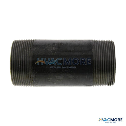 Everflow 2 in. x 5 in. Black Steel Nipple - NPBL2050