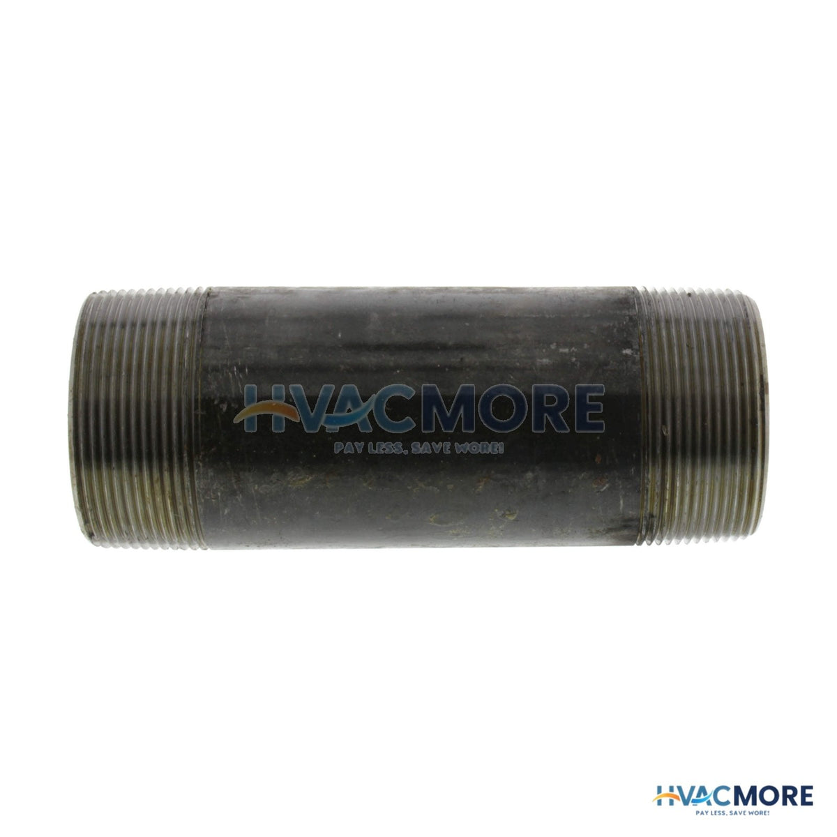Everflow 2 in. x 6 in. Black Steel Nipple - NPBL2060