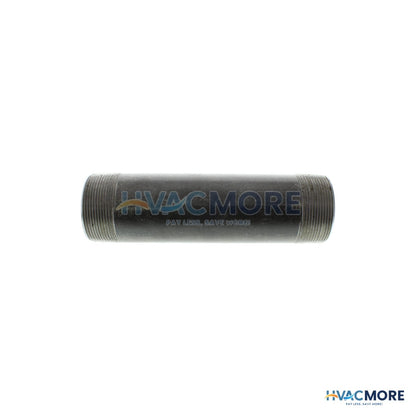 Everflow 2 in. x 8 in. Black Steel Nipple - NPBL2080